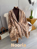Luxury Ultra Soft Comfort Blanket & Shawl Wrap - Imitation Cashmere, Warm Thick Winter Scarf for Women, Versatile Cape for Evening Dressing, Perfect for Home Comfort & Stress Relief Gift