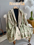 Luxury Ultra Soft Comfort Blanket & Shawl Wrap - Imitation Cashmere, Warm Thick Winter Scarf for Women, Versatile Cape for Evening Dressing, Perfect for Home Comfort & Stress Relief Gift