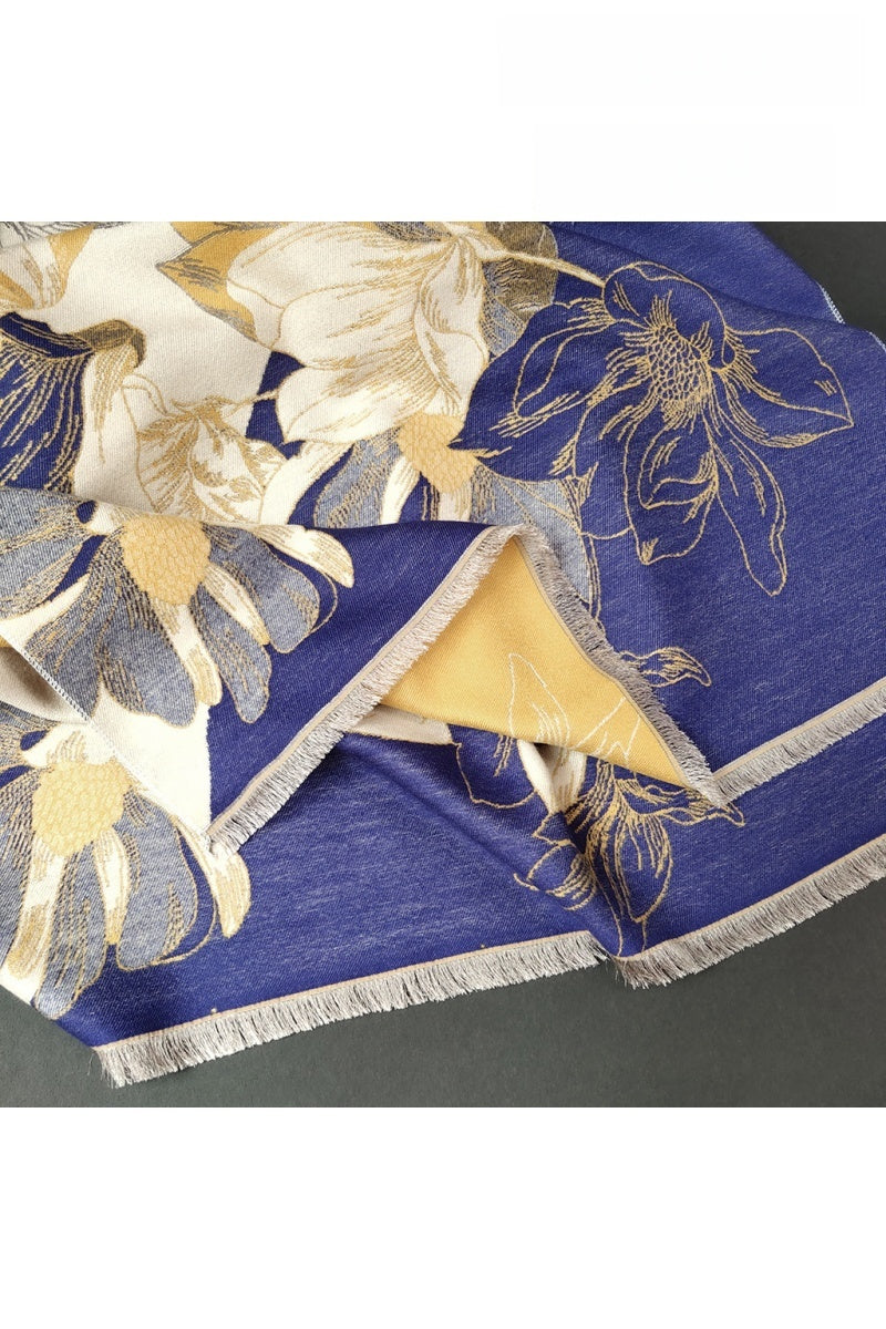 Luxury Ultra Soft Comfort Blanket & Shawl Wrap - Imitation Cashmere, Warm Thick Winter Scarf for Women, Versatile Cape for Evening Dressing, Perfect for Home Comfort & Stress Relief Gift